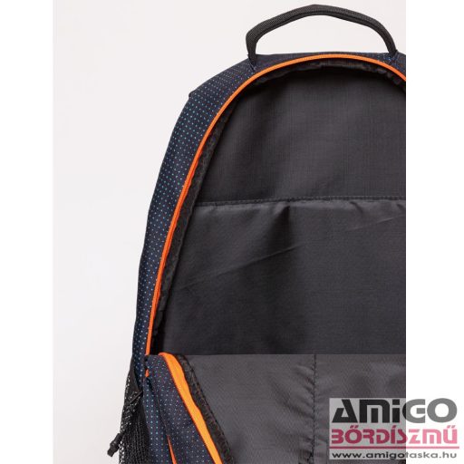 Heavy tools fekete / kék pöttyös / narancssárga textil hátizsák 32L elmano23 dots