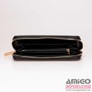 Heavy tools fekete körbe cipzáros női textil / műbőr pénztárca entra black