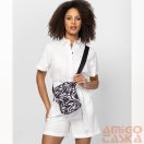 Heavy tools fekete / fehér levélmintás textil válltáska etorp26 batik