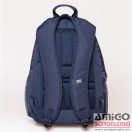 Heavy tools sötétkék /  betűmintás textil hátizsák 30L ettie23 abc