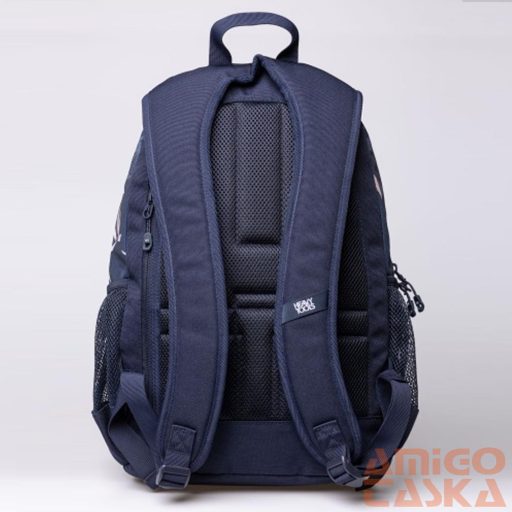 Heavy tools sötétkék / levélmintás textil hátizsák ettie25 bamboo
