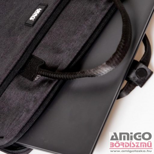 Heavy tools fekete textil laptop táska 14" ettola black