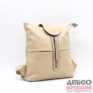 Ilf sötétbézs műbőr női hátizsák h040