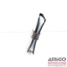 Jennifer jones fekete / krokkómintás / lakk patenos álló bőr kártyatartó 5244