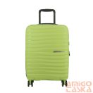 Jump neonzöld polypropylén négy kerekű kicsi bőrönd w20 xwave