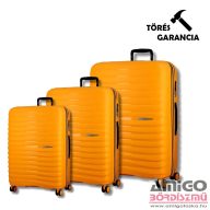 Jump sárga polypropylén négy kerekű bőrönd szett xwave