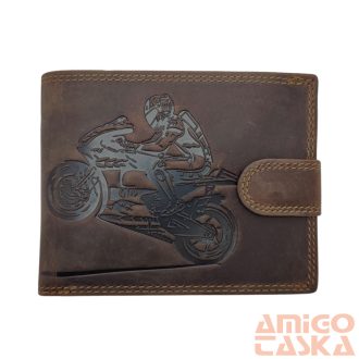   417797 614 Giorgio Carelli motívumos pénztárca versenymotor