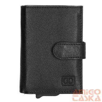 18208001 Hide and Stitches safety wallet fekete