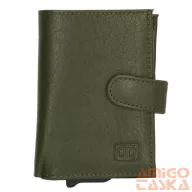 18208029 Hide and Stitches safety wallet olivazöld