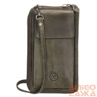 20077029 Hide & stitches paint rock telefontáska olivazöld