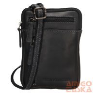 20270001 Hide & stitches japura férfi válltáska fekete