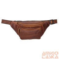 20276005 Hide & stitches japura férfi övtáska konyak