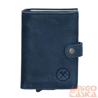 20572 030 Hide and Stitches safety wallet farmerkék