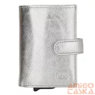 18208998 Hide and Stitches safety wallet ezüst