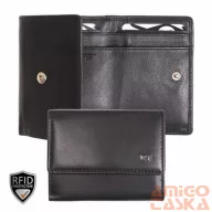 021520 002 Riccardo Ferducci női bőr pénztárca fekete