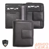 026490 002 Riccardo Ferducci női bőr pénztárca fekete