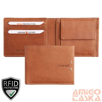 347860 059 Giorgio Carelli férfi pénztárca konyak RFID