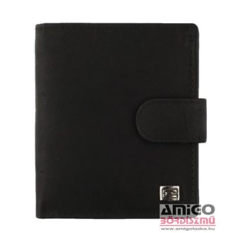   Kadro fekete patentos álló férfi puha bőr pénztárca 647397012