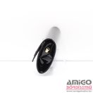 Kalet fekete lakk női rostbőr alkalmi táska