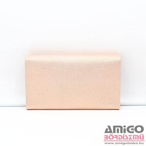 Kalet rosegold / rücskös női rostbőr nagy alkalmi válltáska