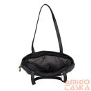 Karen fekete / fekete lakk / steppelt rostbőr női válltáska 1740 basia