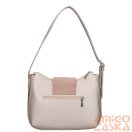 Karen pezsgőarany erezett / sötétbézs ráhajtós rostbőr női válltáska 2488 soraja