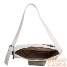 Karen pezsgőarany erezett / sötétbézs ráhajtós rostbőr női válltáska 2488 soraja