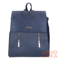   Karen kék márványos / kék mintás rostbőr női hátizsák 9230 audre