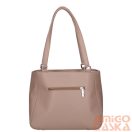 Karen bézs erezett / hullámmintás rostbőr női válltáska 9388 armana