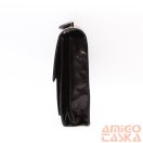 Karen barna két rekeszes elöl zsebes rostbőr aktatáska 980 aleksander