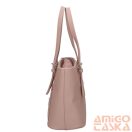 Karen púder erezett / rosegold lézervágott rostbőr női válltáska mawra d-657-l