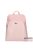 Karen rózsaszín erezett / nyomott mintás rostbőr női hátizsák n236-bis juta