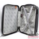 Krokomander fekete két kerekű kicsi műanyag kabinbőrönd kr-1002-1b