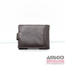 La scala sötétbarna fekvő patentos bőr kártyatartó ad01/t