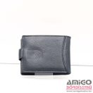 La scala sötétkék fekvő patentos bőr kártyatartó ad01/t