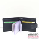 La scala sötétkék fekvő patentos bőr kártyatartó ad01/t