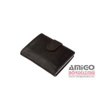 La scala fekete patentos álló bőr kártyatartó ad2038/t