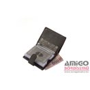 La scala fekete patentos álló bőr kártyatartó ad2038/t