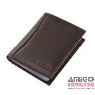 La scala sötétbarna álló bőr kártyatartó ad2038