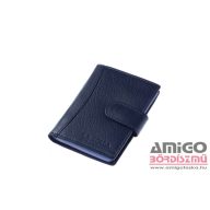   La scala sötétkék patentos álló bőr kártyatartó ad30808/t