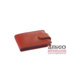 La scala piros patentos fekvő bőr kártyatartó ad30809/t