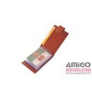 La scala piros patentos fekvő bőr kártyatartó ad30809/t