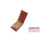 La scala piros fekvő bőr kártyatartó ad30809