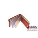 La scala piros fekvő bőr kártyatartó ad30809