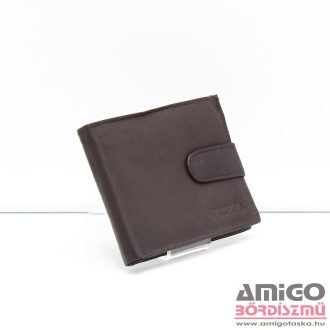 La scala barna patentos férfi puha bőr pénztárca adc-03