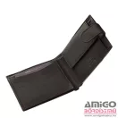 La scala fekete patentos férfi puha bőr pénztárca adcr-03