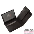 La scala fekete patentos férfi puha bőr pénztárca adcr-03