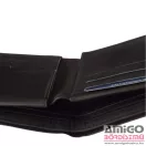 La scala fekete patentos férfi puha bőr pénztárca adcr-03