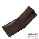 La scala sötétbarna patentos férfi puha bőr pénztárca adcr-03