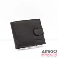   La scala fekete patentos férfi puha bőr pénztárca adcr-60